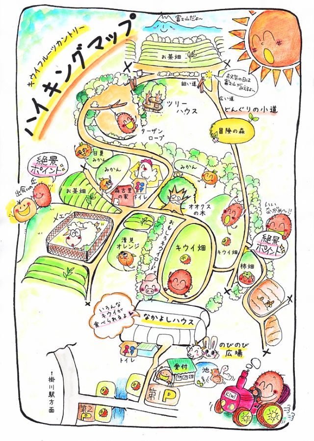Kiwi Fruit Country Japan MAP